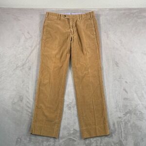 Sid Mashburn Sport Trousers Pants Men 34x31 Light Brown Corduroy Made in Italy